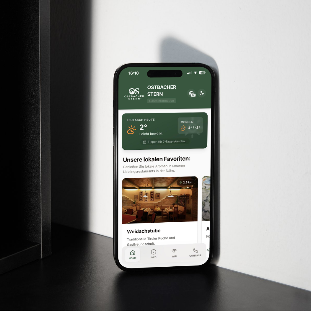 webapp voor app van ostbacher stern