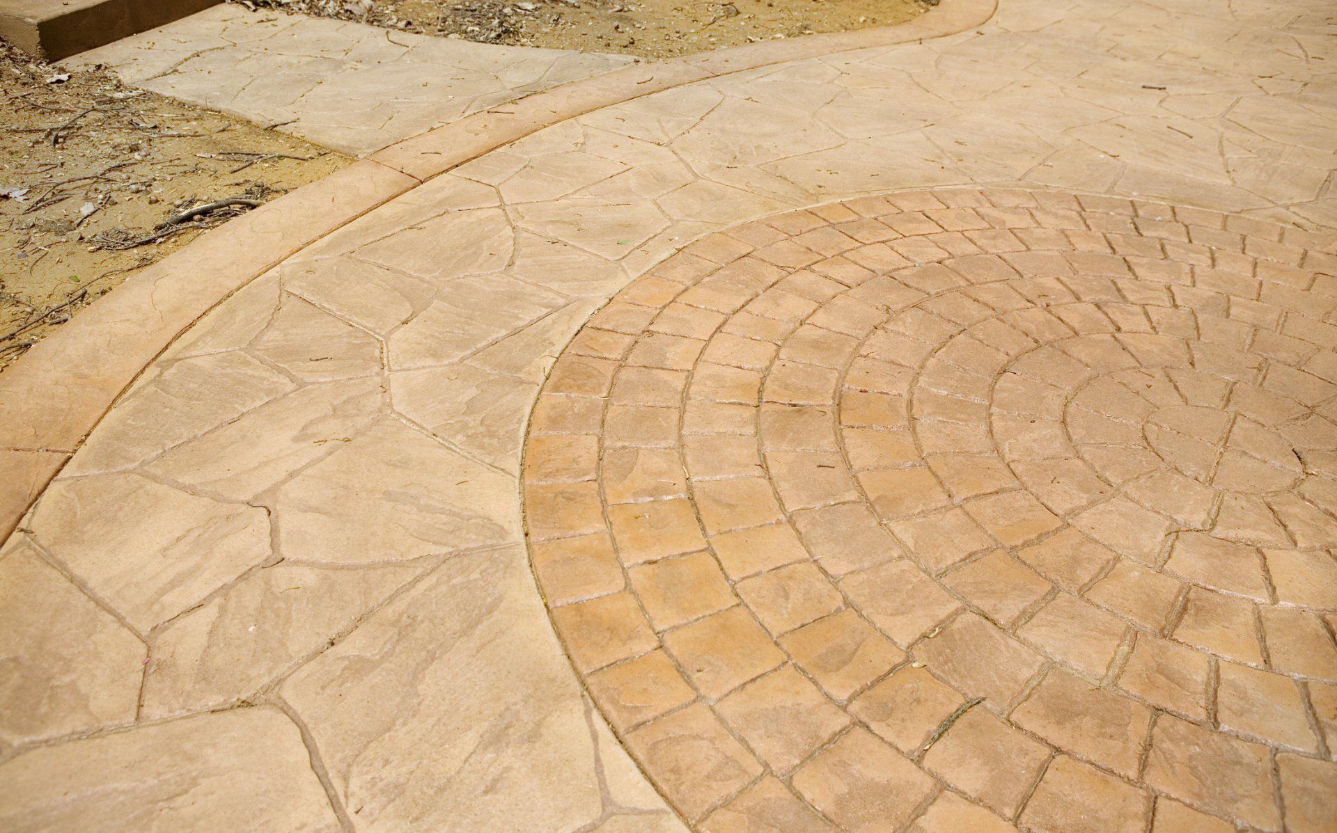 Stamped Concrete Patio - Umina Beach - Stuart Concreting