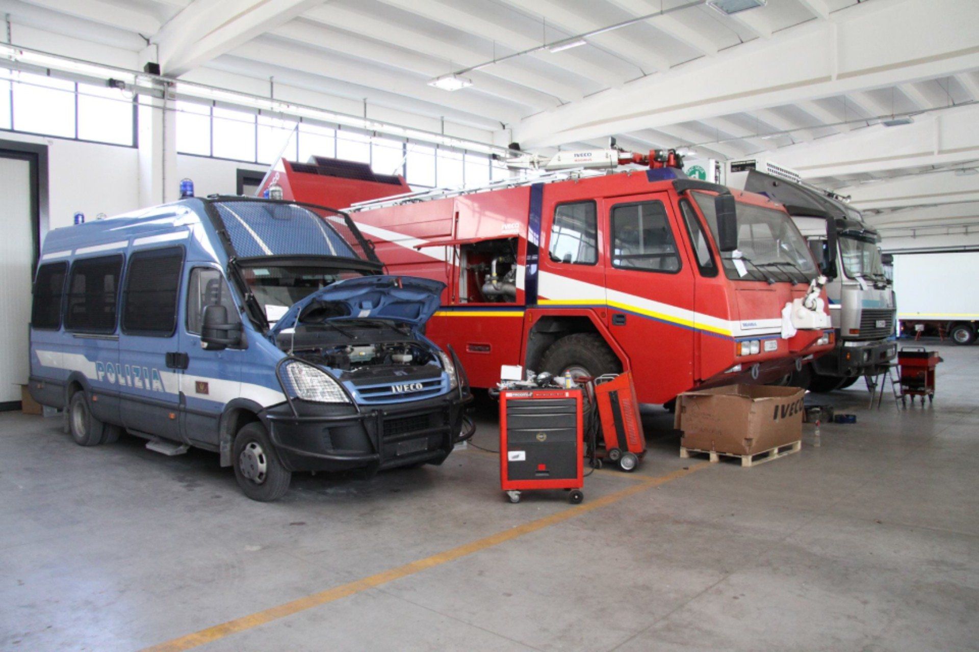 Riparazione mezzi antincendio Iveco