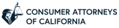 The logo for the consumer attorneys of california.