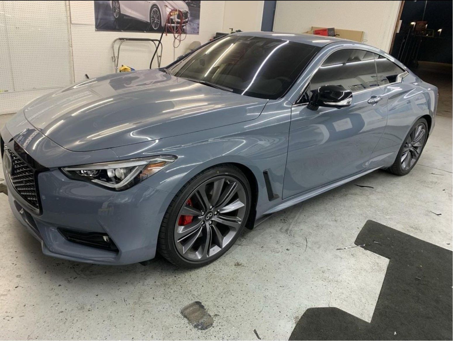 Window Tinted on a gray infinity q60 coupe