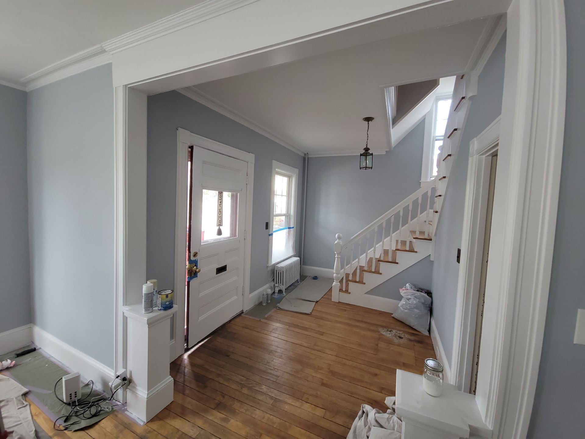 Living room painted by The Persnickety Painters in Manchester, NH.