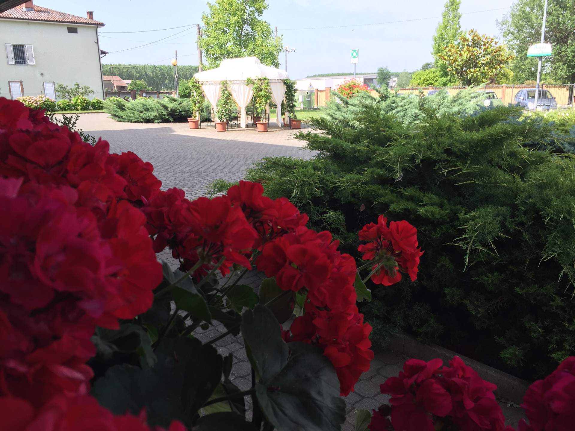 struttura con ampi spazi all'esterno