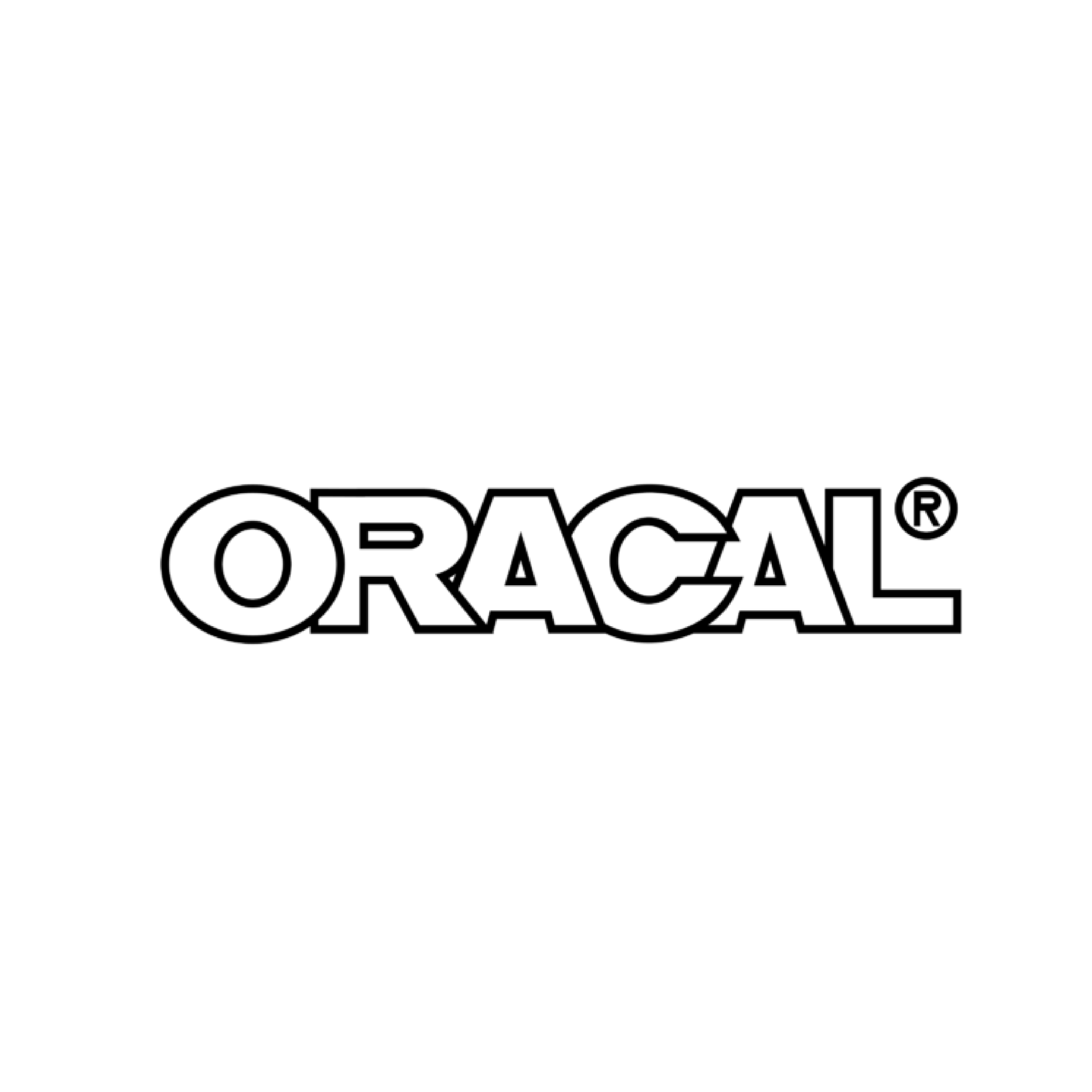 A black and white logo for oracal on a white background.