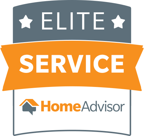 A logo for an elite service home advisor.