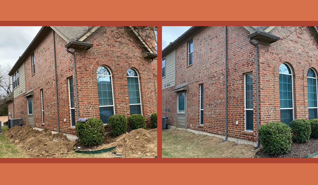 Foundation repair before and after
