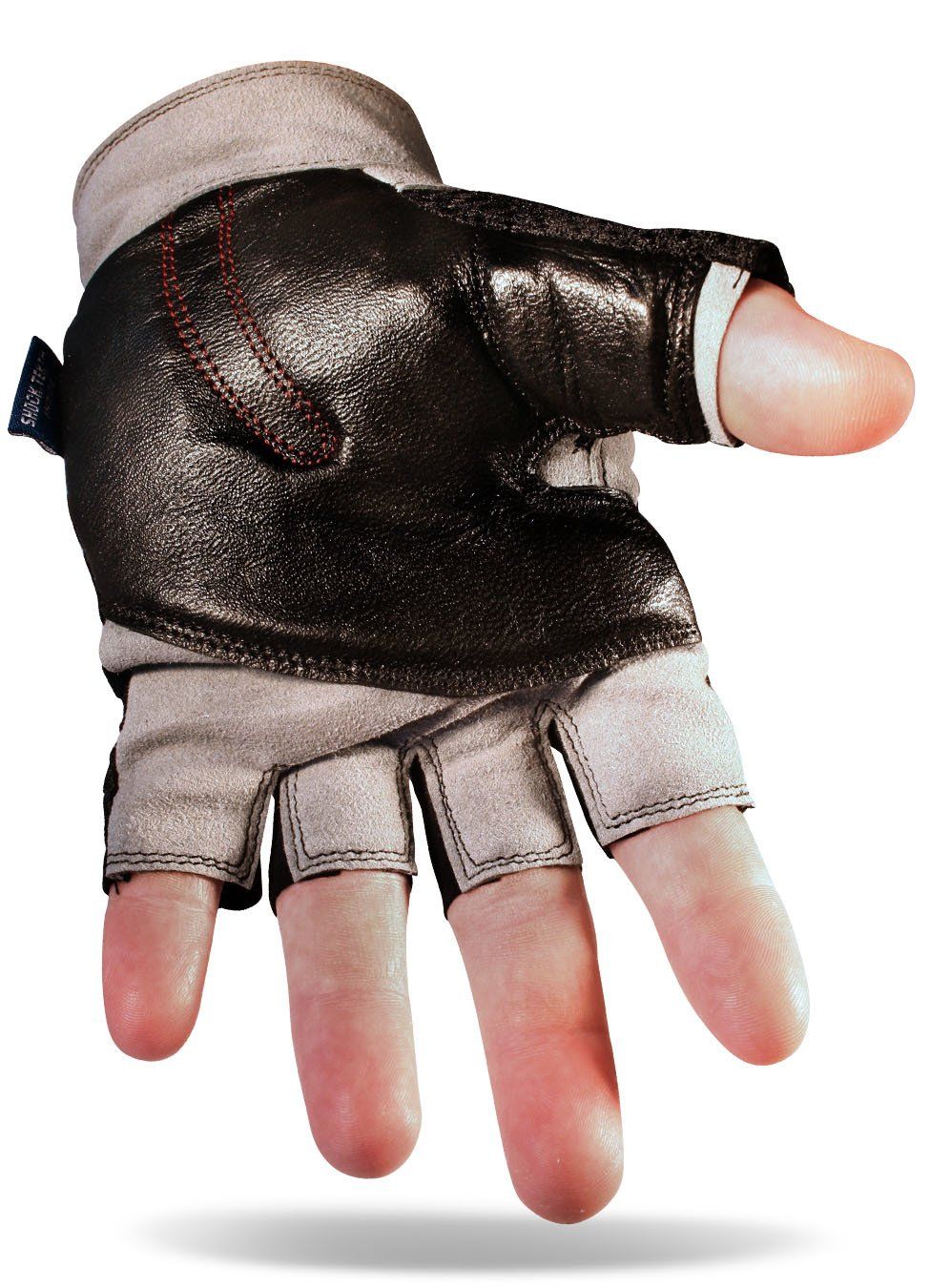 glove, shock•tek™, half finger glove,