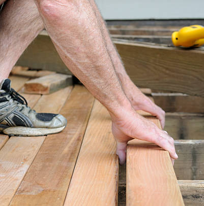 Replacing a wooden plank