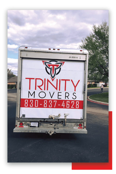 Back View Of Truck Of Trinity Movers — New Braunfels, TX — Trinity Movers