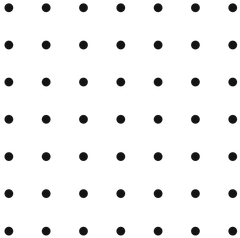 A seamless pattern of black polka dots on a white background.