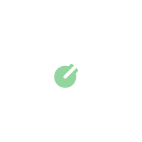 Green power button icon.