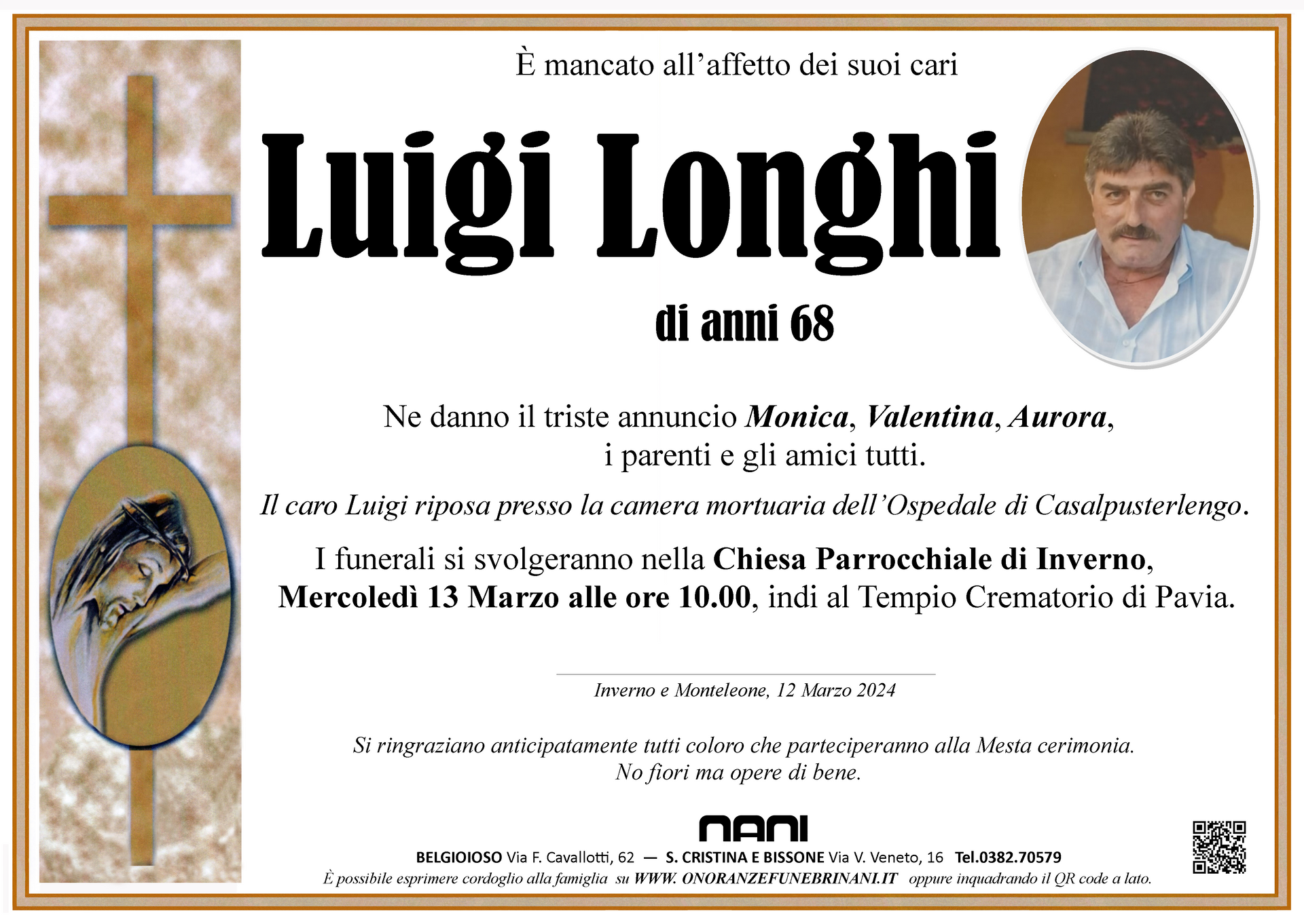 necrologio Luigi Longhi