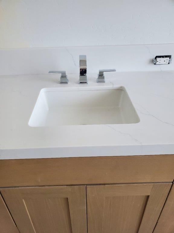 Sink With Wooden Cabinet
