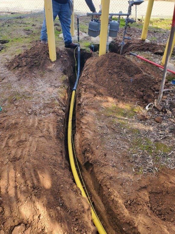Man Digging For Gas Line