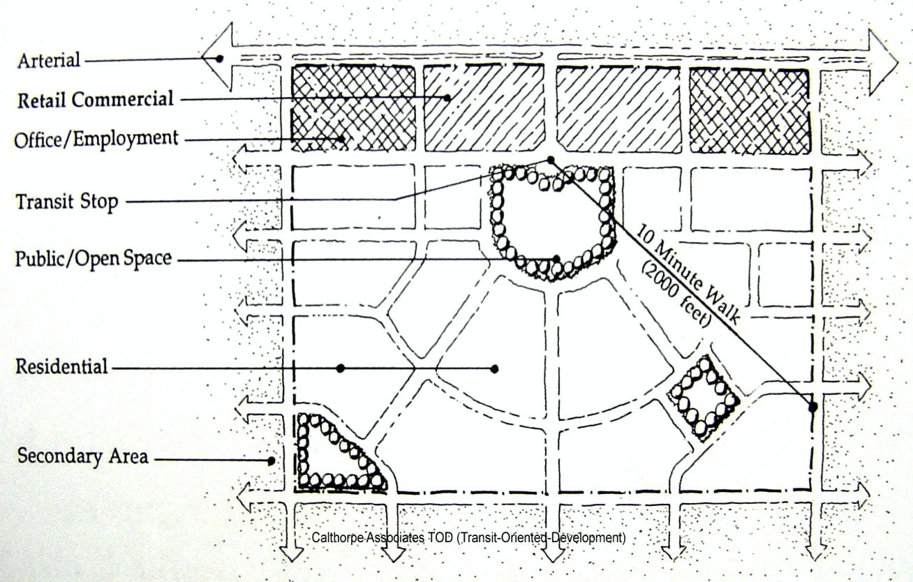 a black and white drawing of a residential area