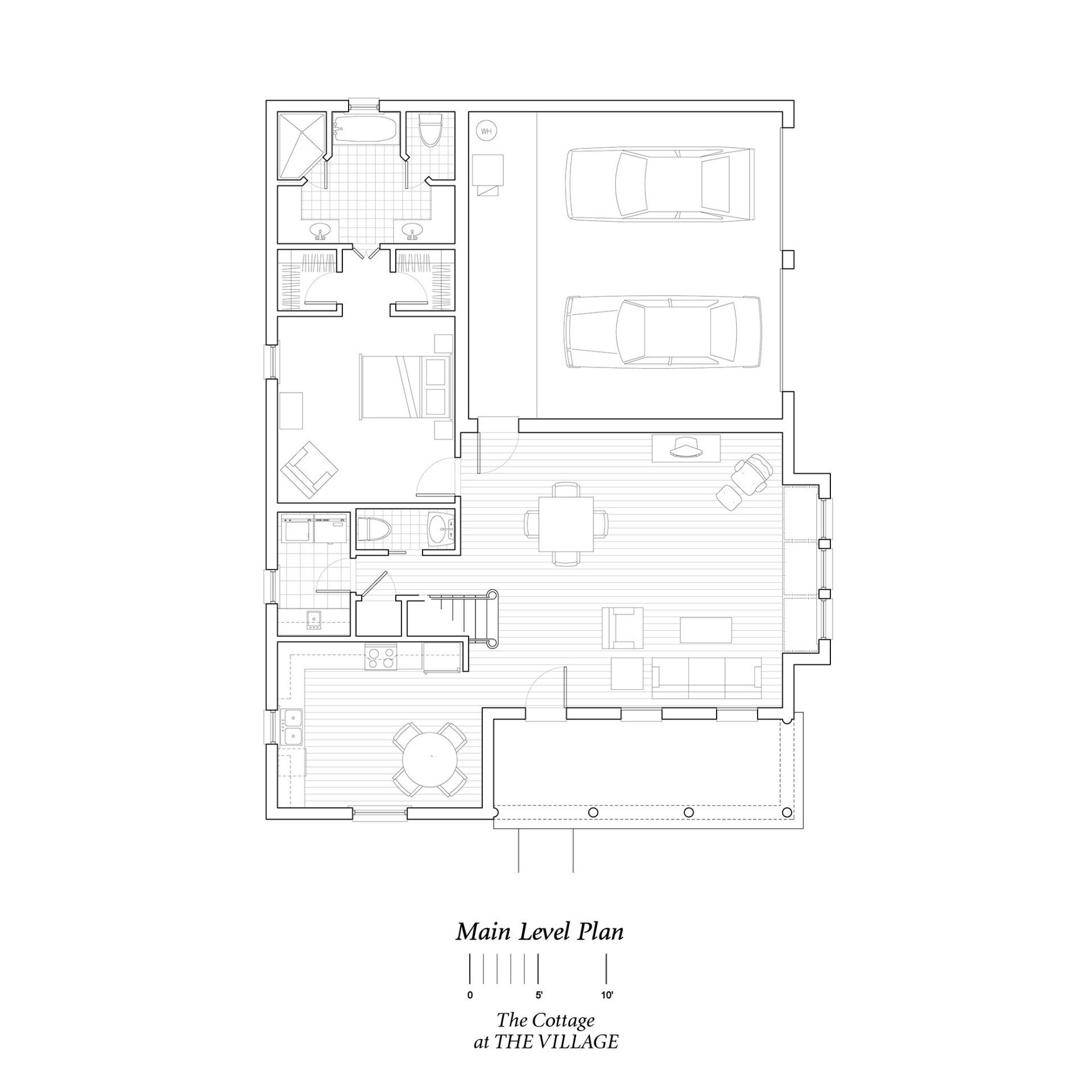 a black and white floor plan of a house .