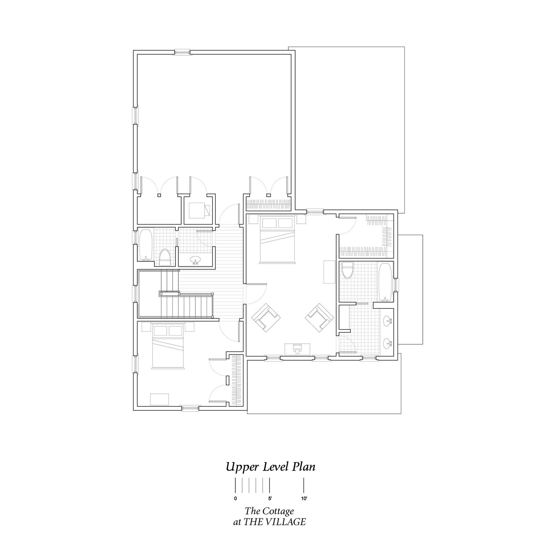 a black and white floor plan of a house .