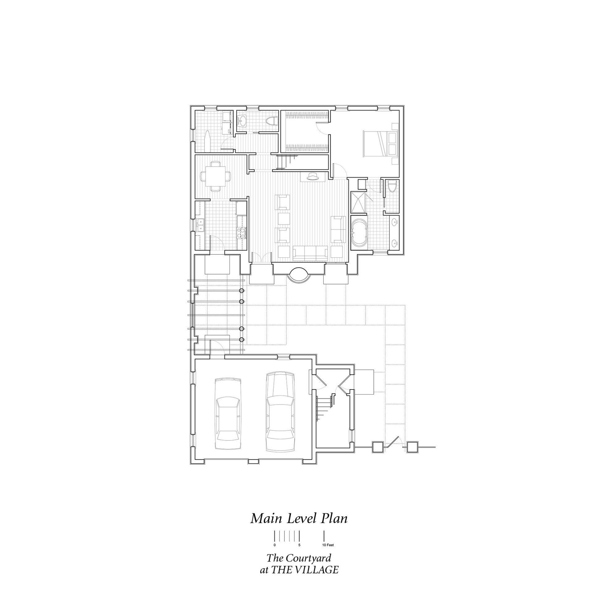 a black and white floor plan of a house .