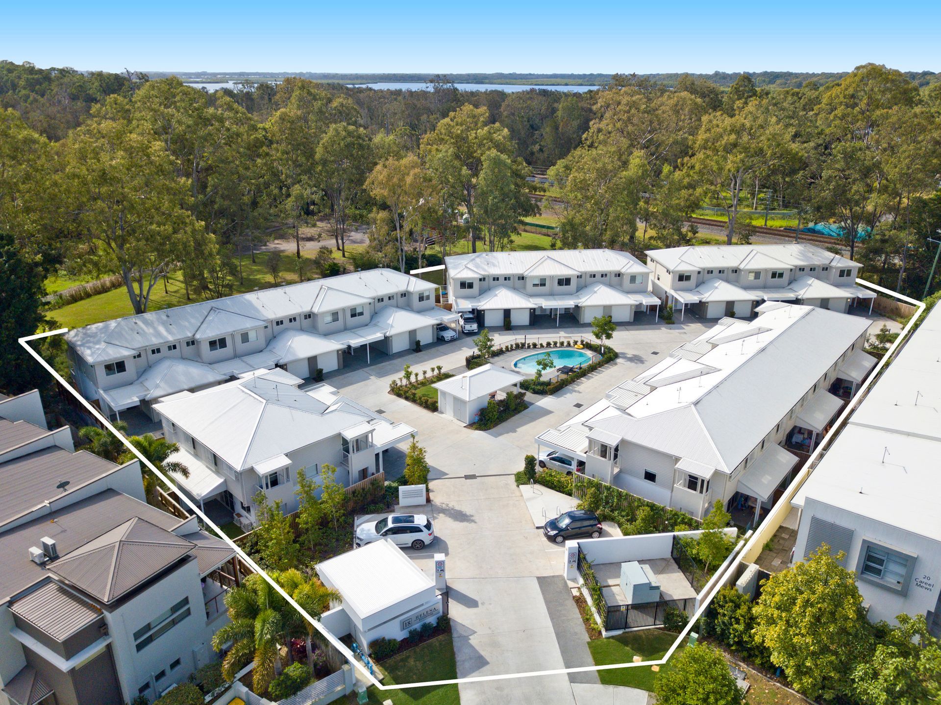 Aerial image of Bos Property development The Helena, Helensvale