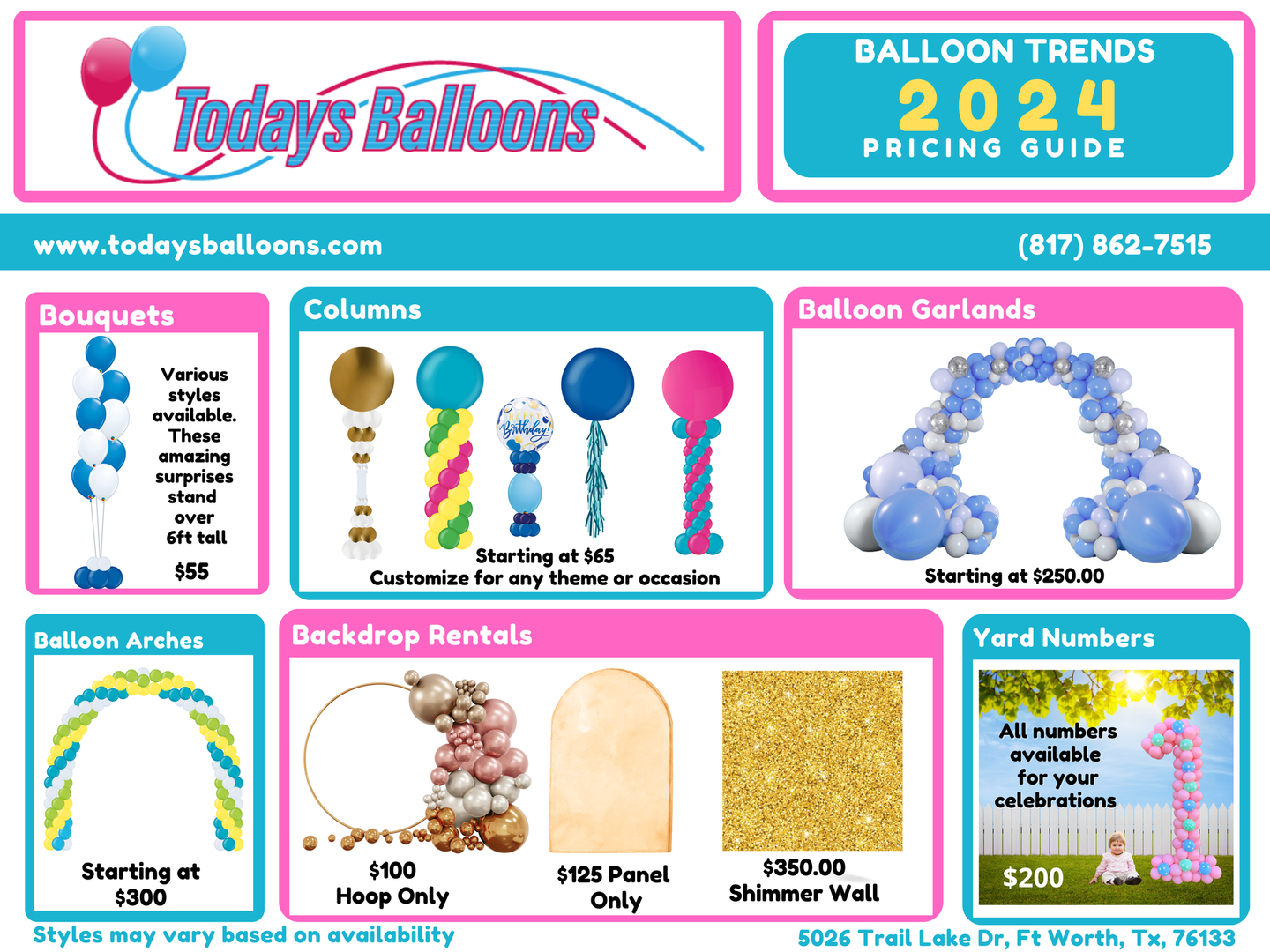 A balloon trends 2024 pricing guide for today 's balloons