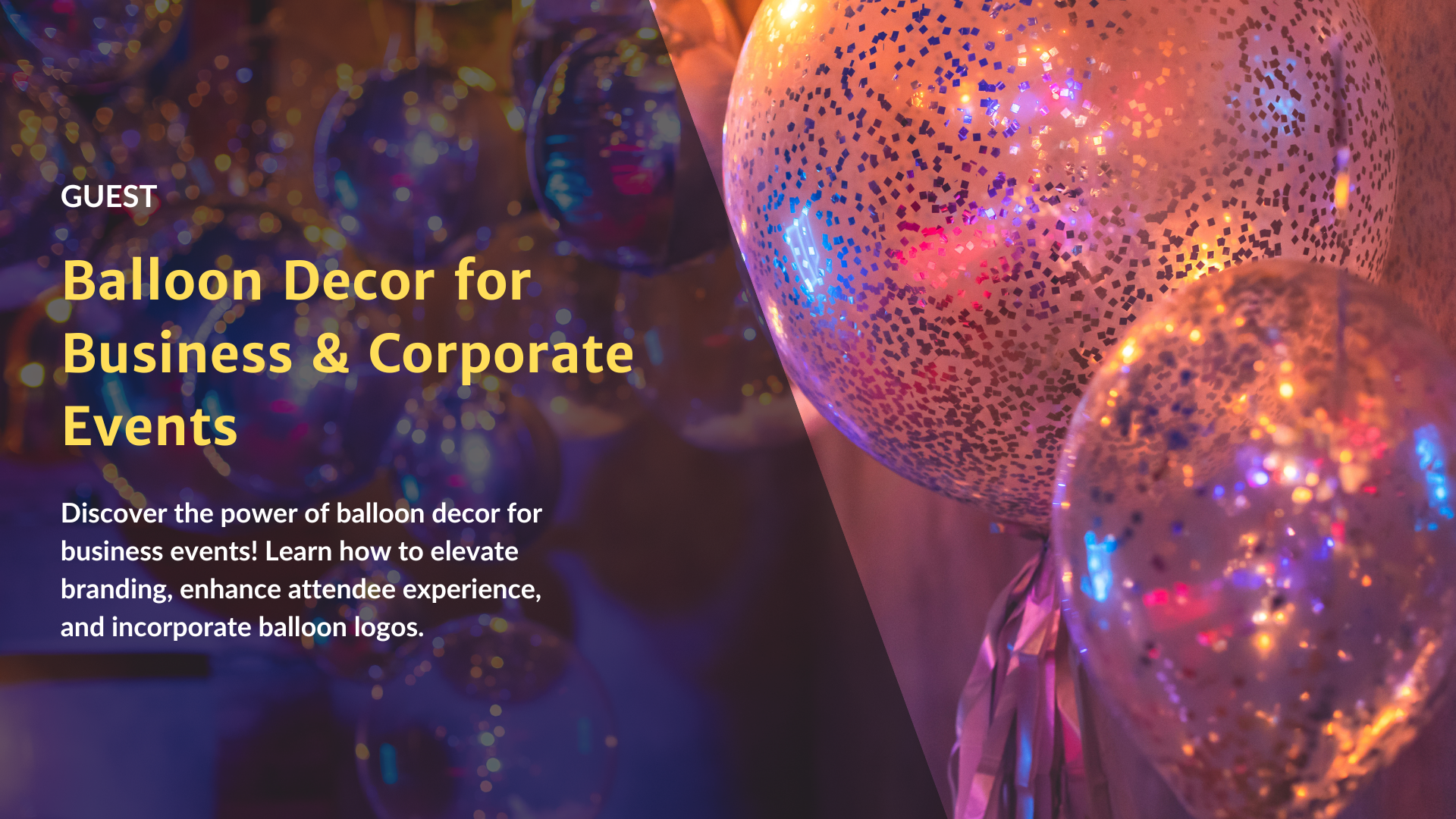 corporate balloon decor