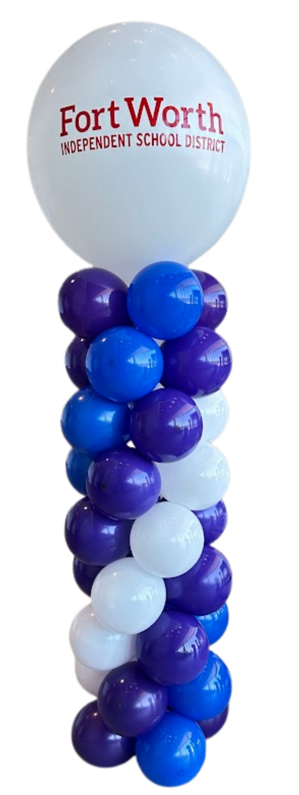 A bunch of balloons are stacked on top of each other on a white background.