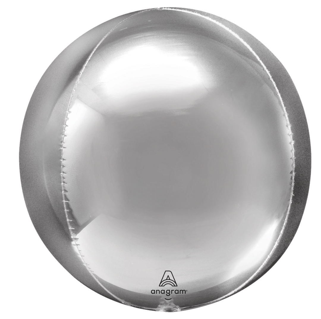Silver Mylar Orb Balloon