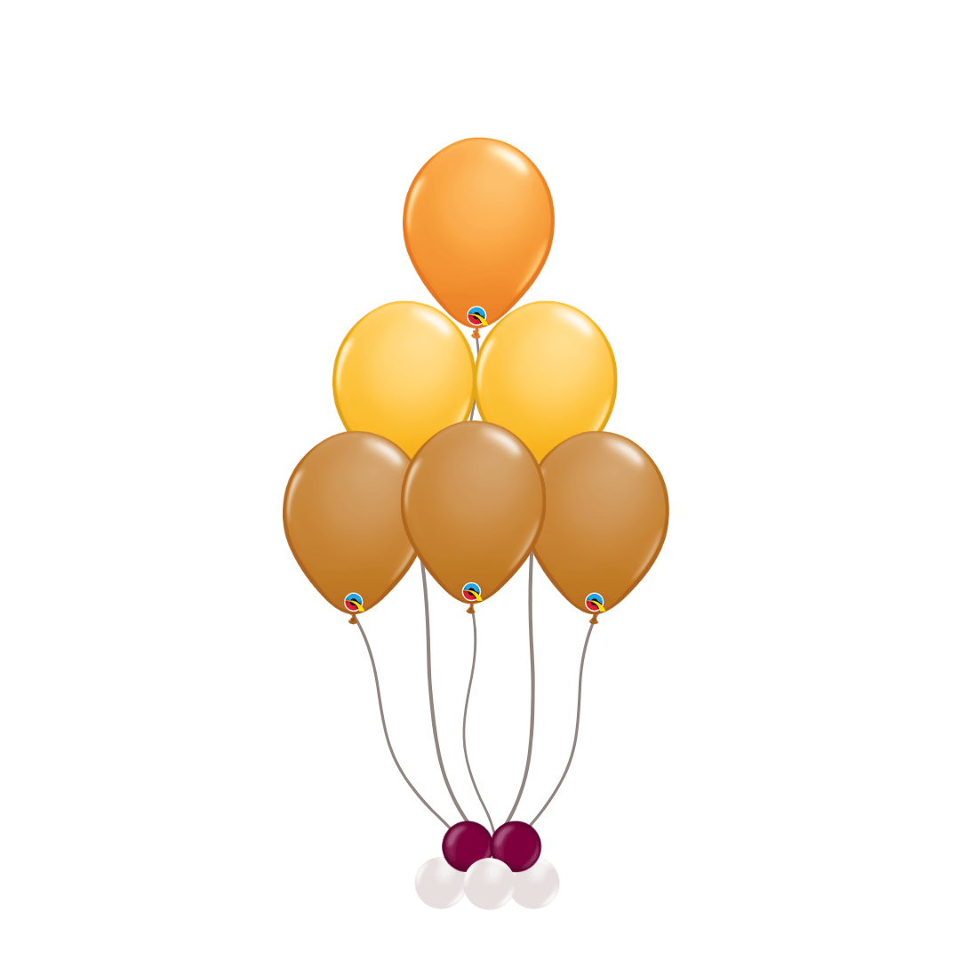 A bunch of balloons are stacked on top of each other on a white background.