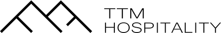 Black and white minimalist mountains logo. Two peaks connected with bold lines.