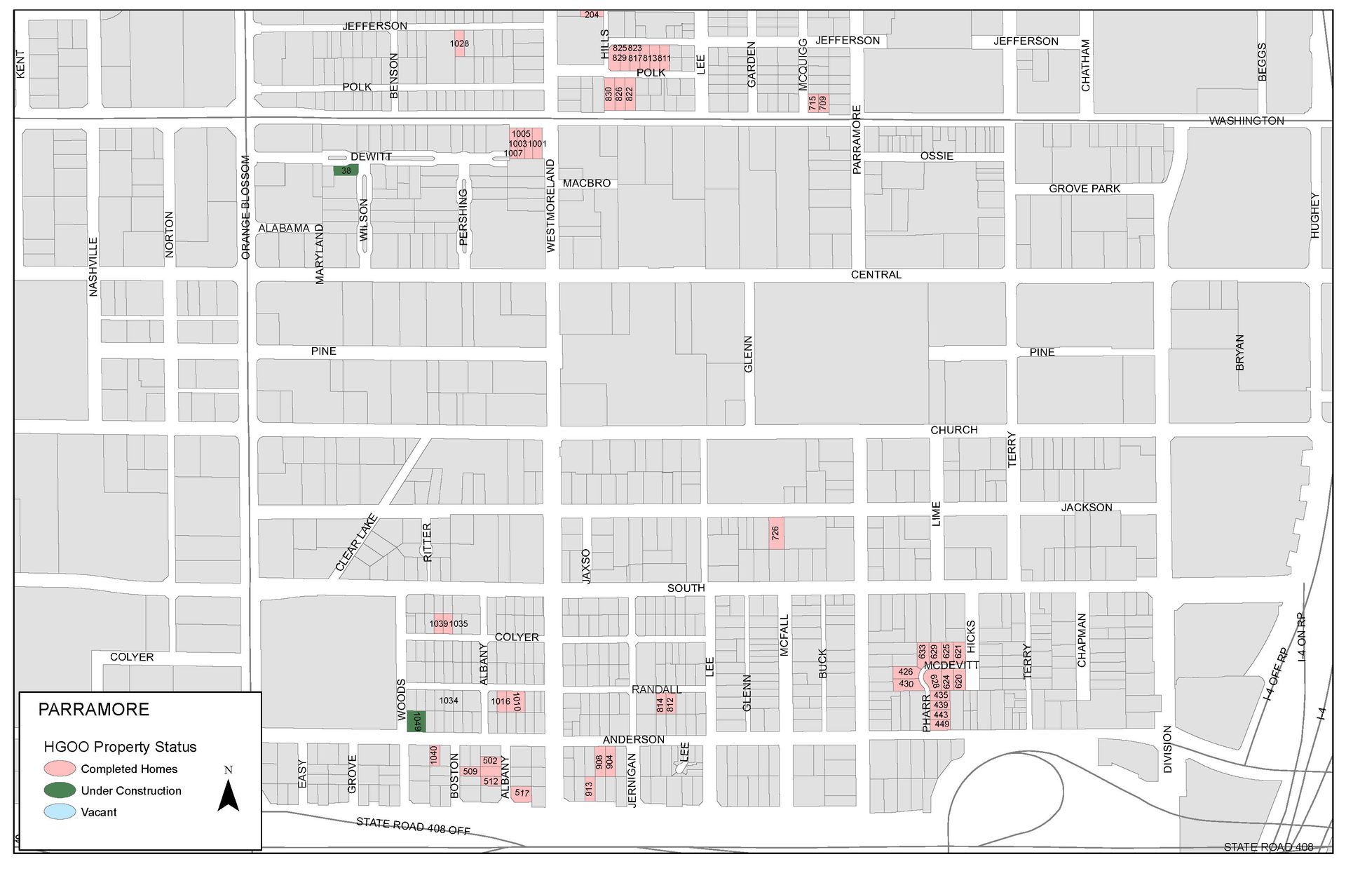 parramore site map | habitat for humanity | Orlando, FL 32808
