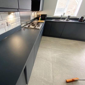 kitchen refurbishment in Leicester, kitchen door replacement, vinyl kitchen doors