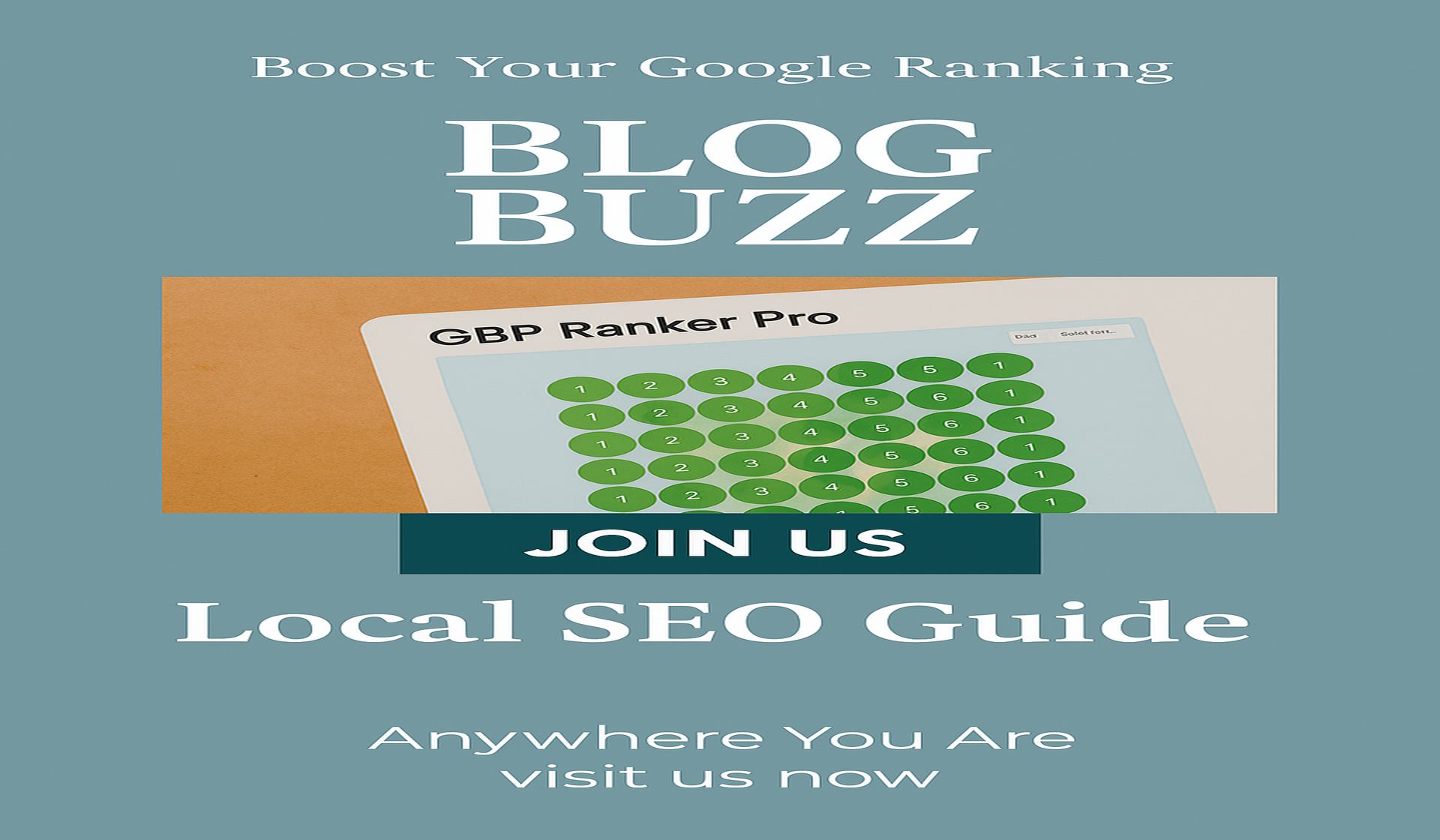 GBP Ranker Pro GeoGrid map showing local SEO ranking zones

