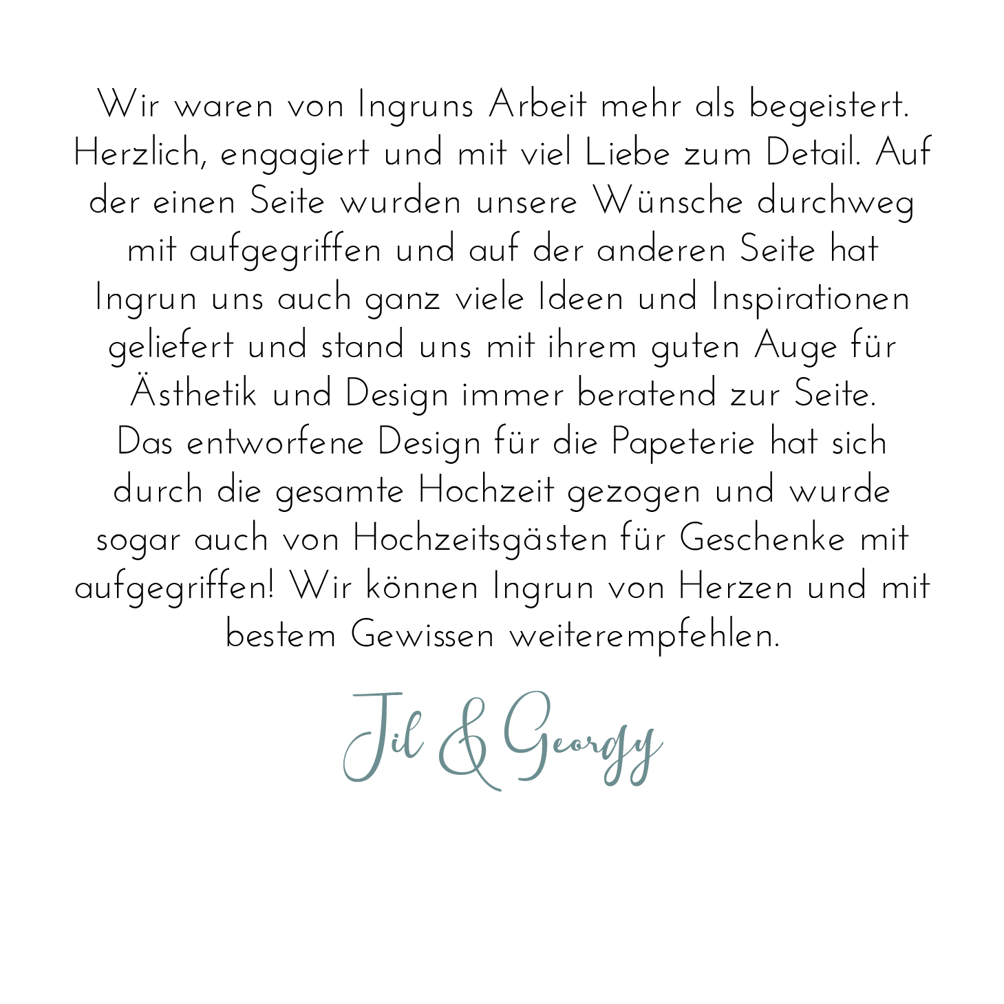 Rezension Jil & Georgy: 