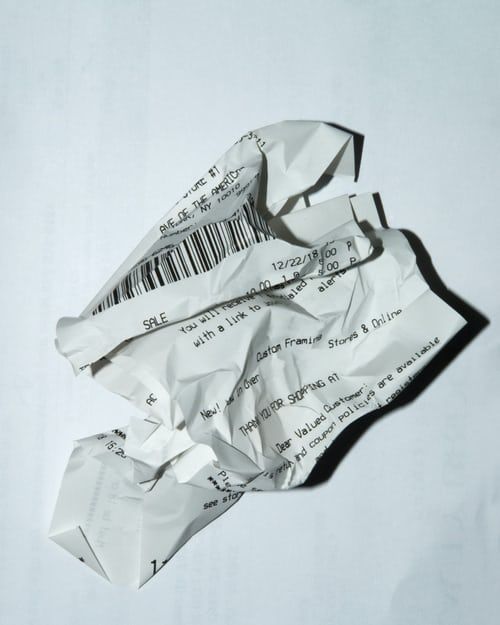 Image of a receipt 