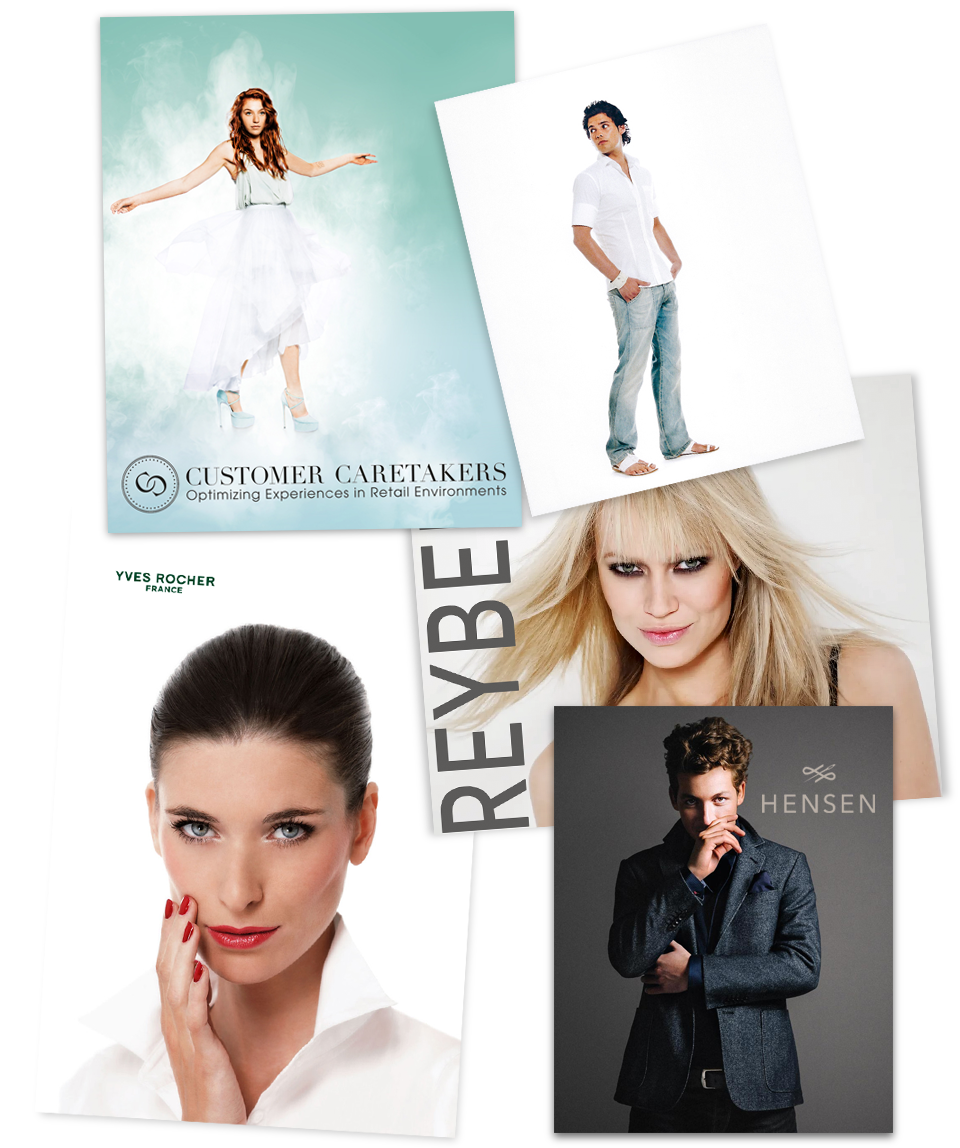 Commissioned work by Rinke Heederik, Beautygloss, Mascha, Yves Rocher Benelux, Jac Hensen Menswear, Puuridee, 