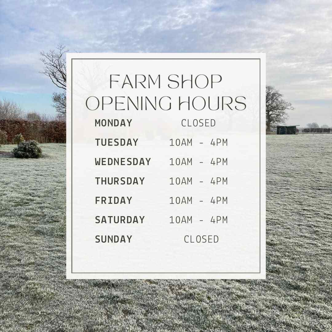 Farm Shop Opening Hours