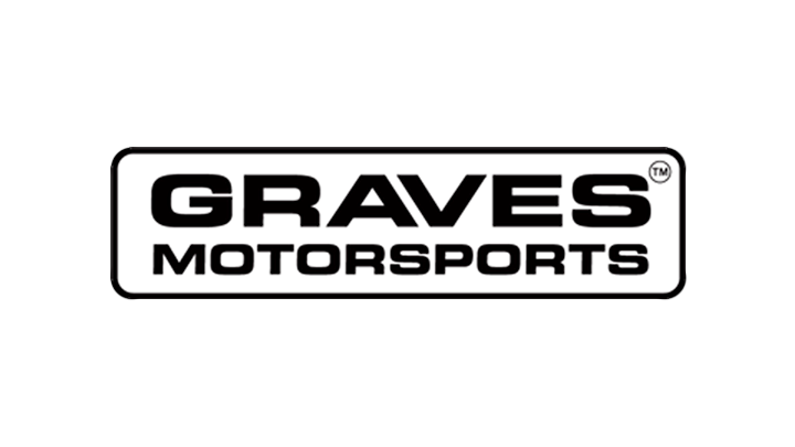 Graves Motorsports logo: black text within a white outlined rectangle.