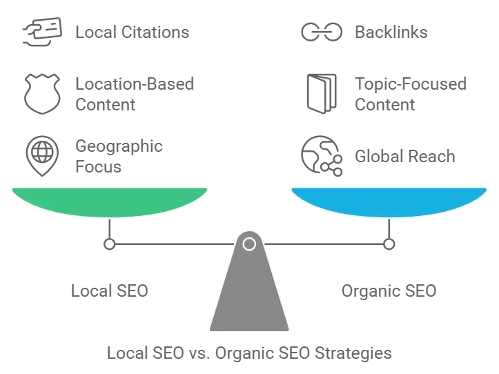 local seo vs organic seo - alterior digital