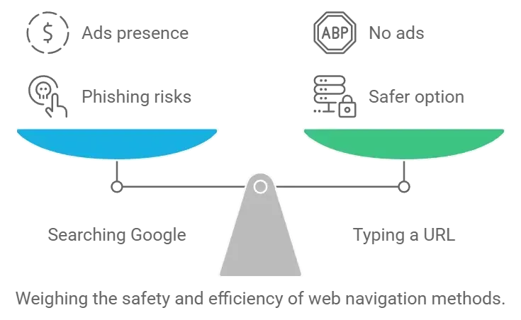 search google or type a url security first