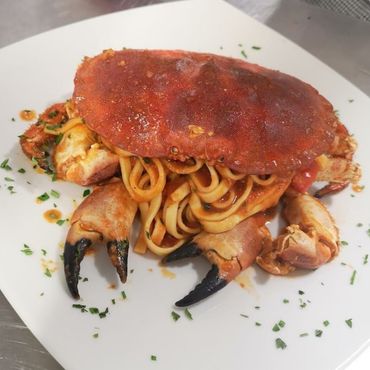 pasta con granchio
