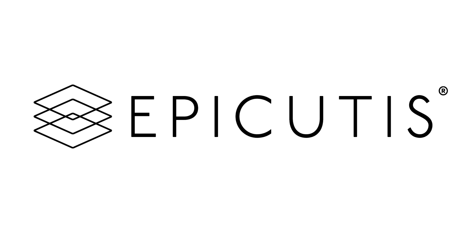 Epicutis logo with a stacked hexagon icon and the brand name in a clean sans-serif font.