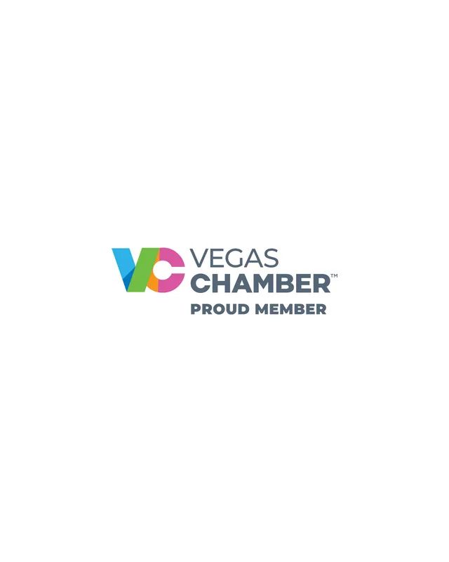 The vegas chamber logo is a proud member of the vegas chamber.