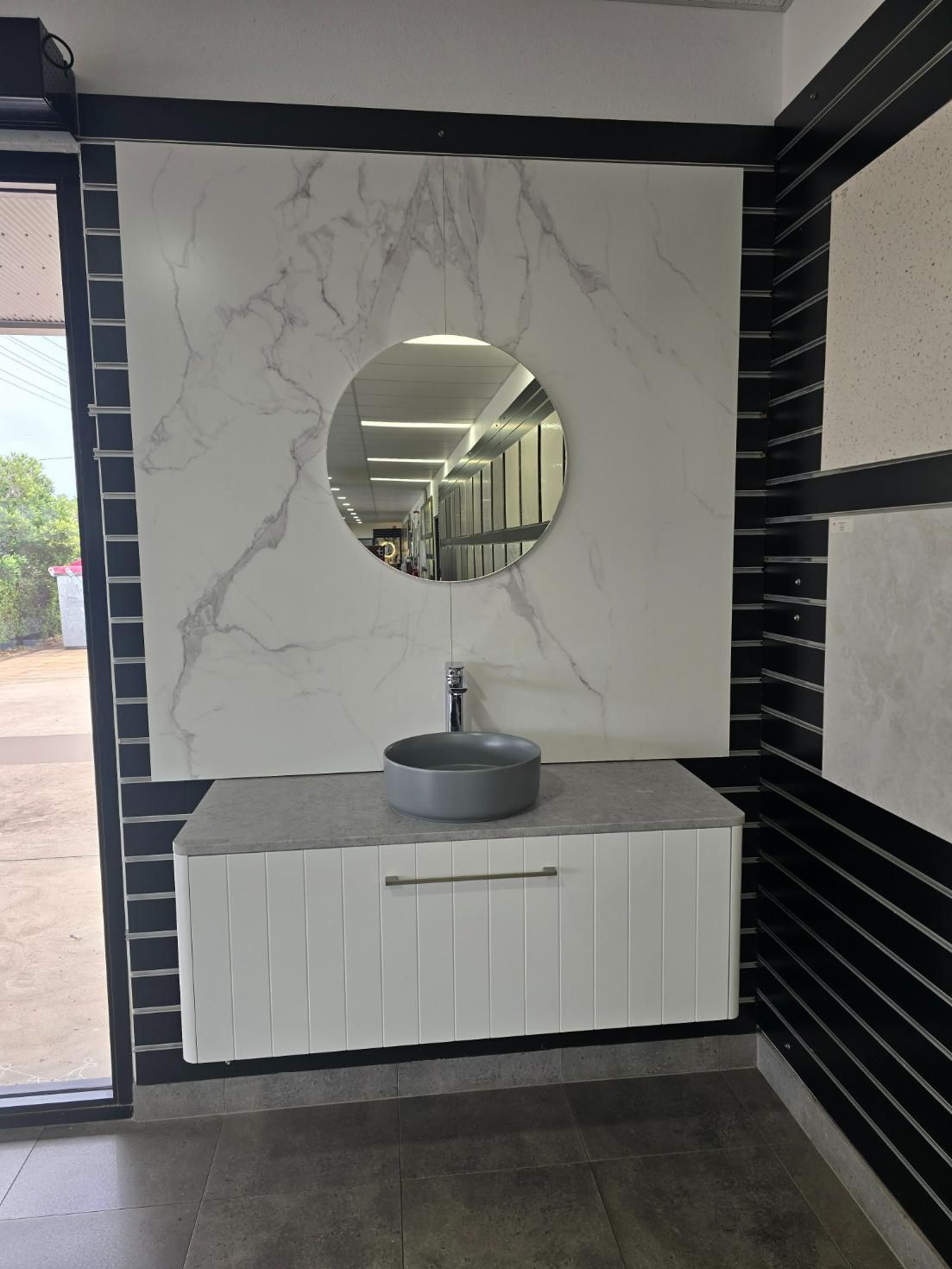 Front View Mirror — Tiling Service in Winnellie, NT