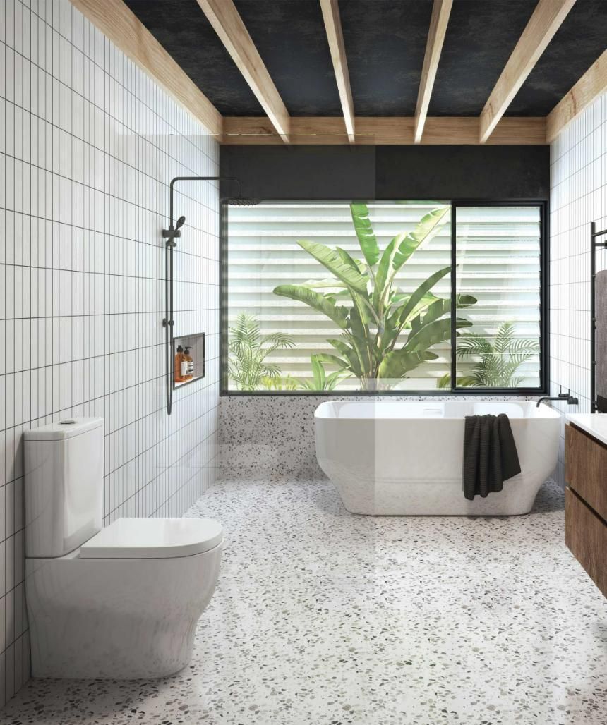 Modern Bathtub Design — Tiling Service in Winnellie, NT