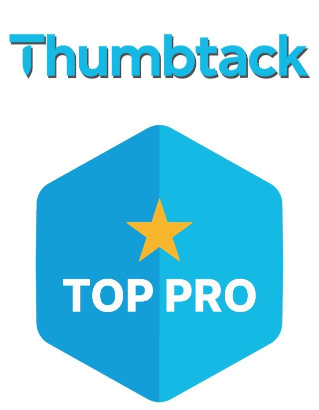 Blue circle with white 