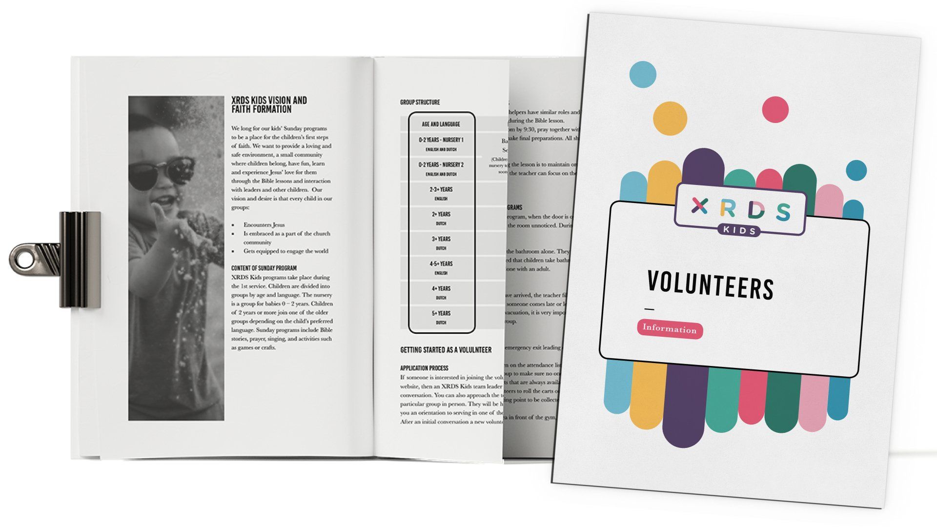 graphic design brochure volunteers