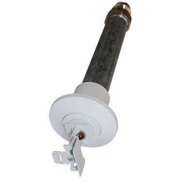 A close up of a fire sprinkler in a ceiling