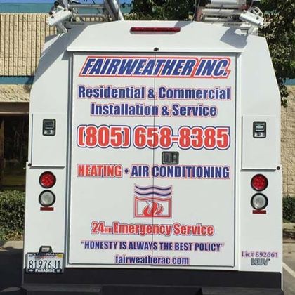 Commercial Air Conditioning Services — Commercial Van in Ventura, CA
