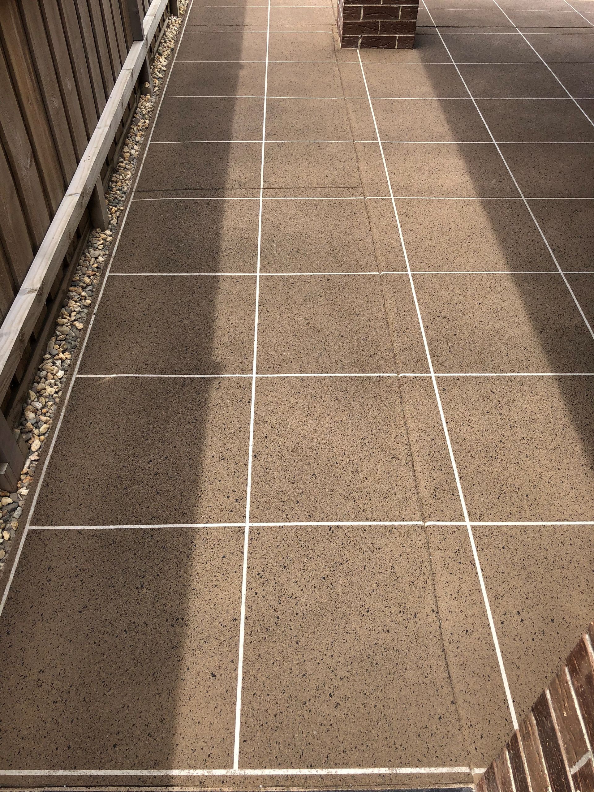 Melbourne Concrete Sealing pattern pave hand laid tile look in Clyde North.