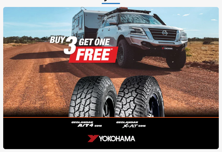 Yokohama Promo Poster Buy 3 Get 1 Free — Tyres In Ballina, NSW